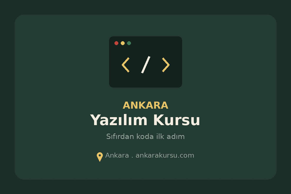 Ankara Yazılım Kursu